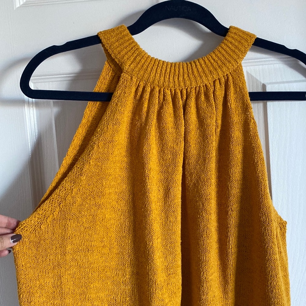 Marigold halter style tank